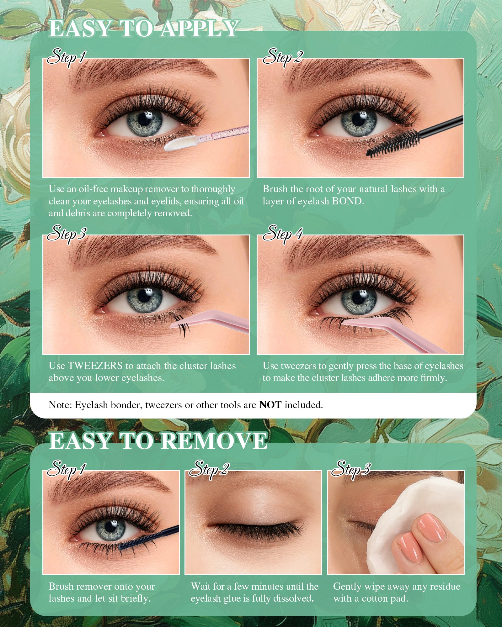 MEILAIMDY 3 in 1 DIY Lower Cluster Lashes 0.07mm C Curl 5-8mm (MEBDIYM3-001,304Pcs)