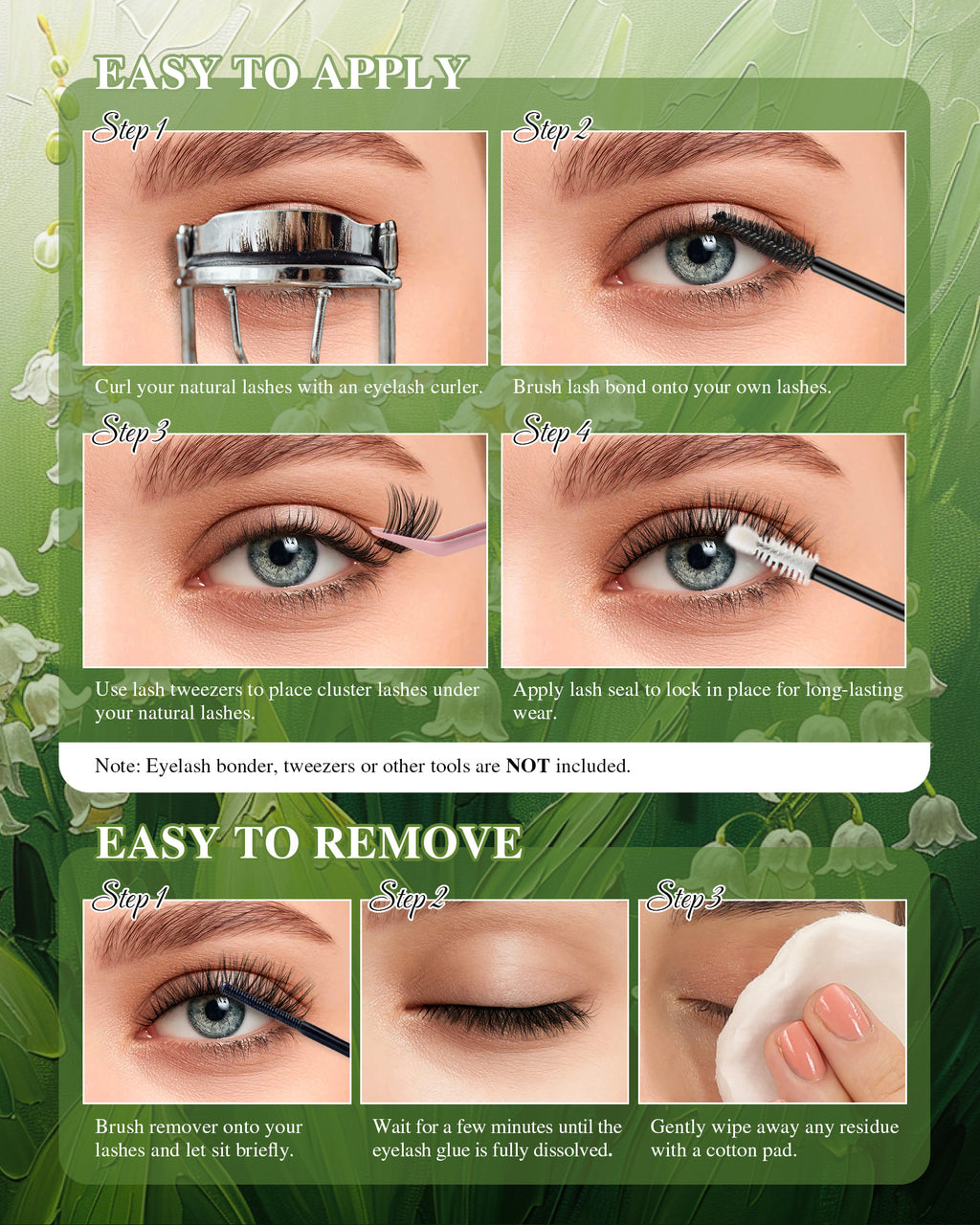 MEILAIMDY DIY Cluster Lashes 0.07mm C Curl (MEDIY007, 126 Clusters 10-18mm Mix Length)