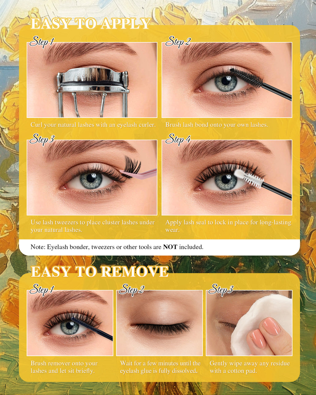 MEILAIMDY DIY Cluster Lashes 0.07mm C Curl (MEDIY008, 126 Clusters 10-18mm Mix Length)