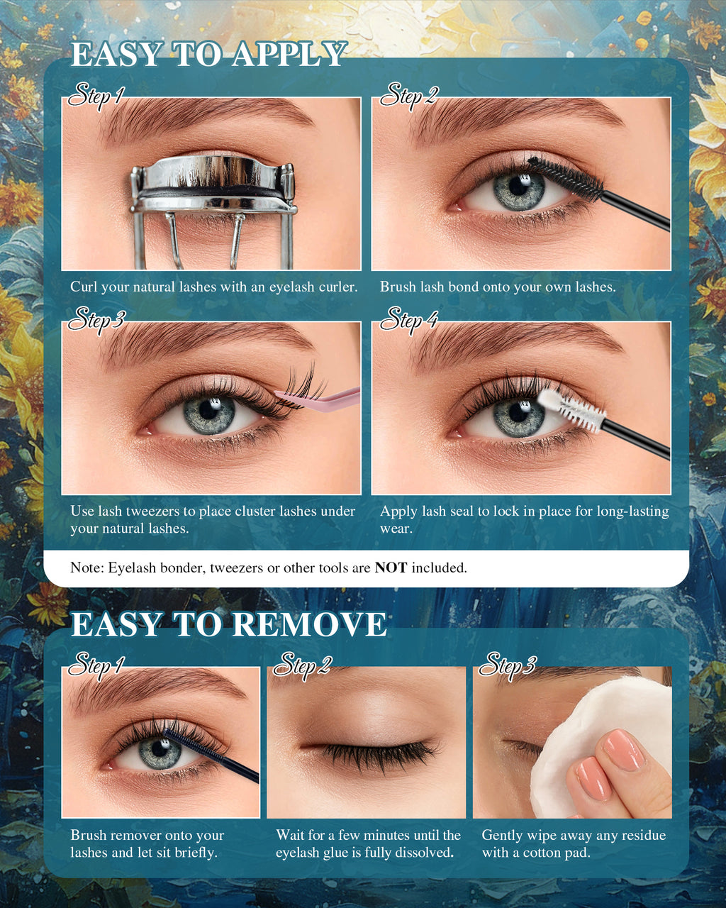 MEILAIMDY DIY Cluster Lashes 0.07mm C Curl (MEDIY001, 168 Clusters 10-12mm Mix Length)
