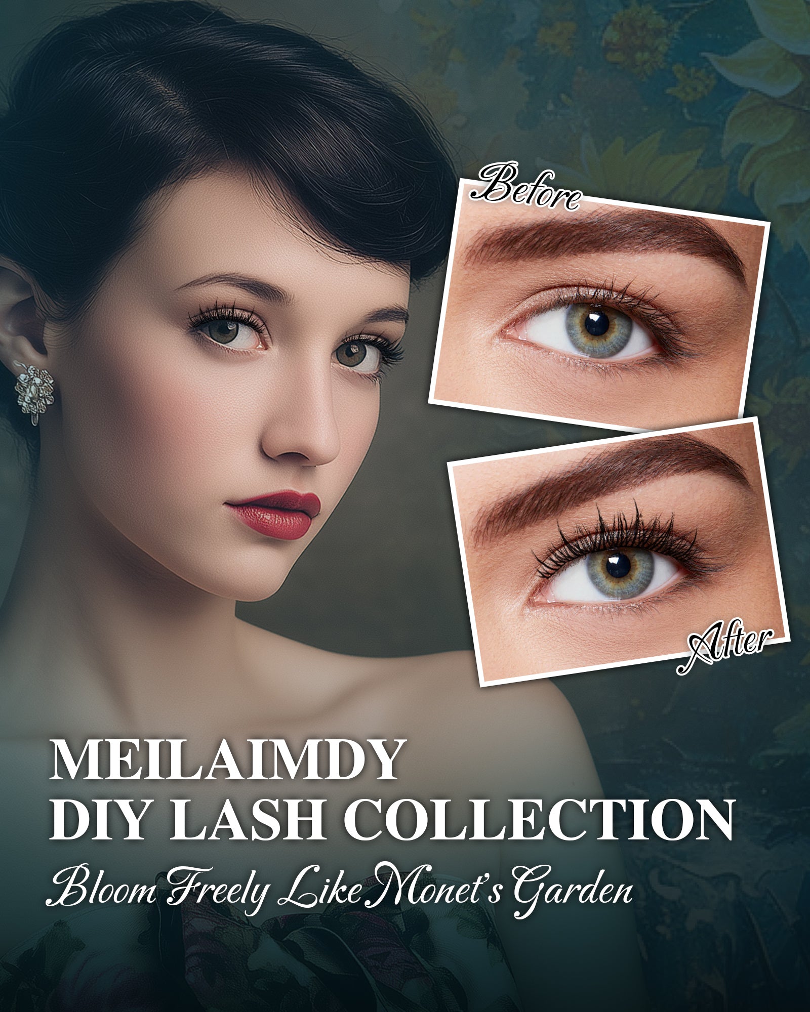 MEILAIMDY DIY Cluster Lashes 0.07mm C Curl (MEDIY001, 168 Clusters 10-12mm Mix Length)