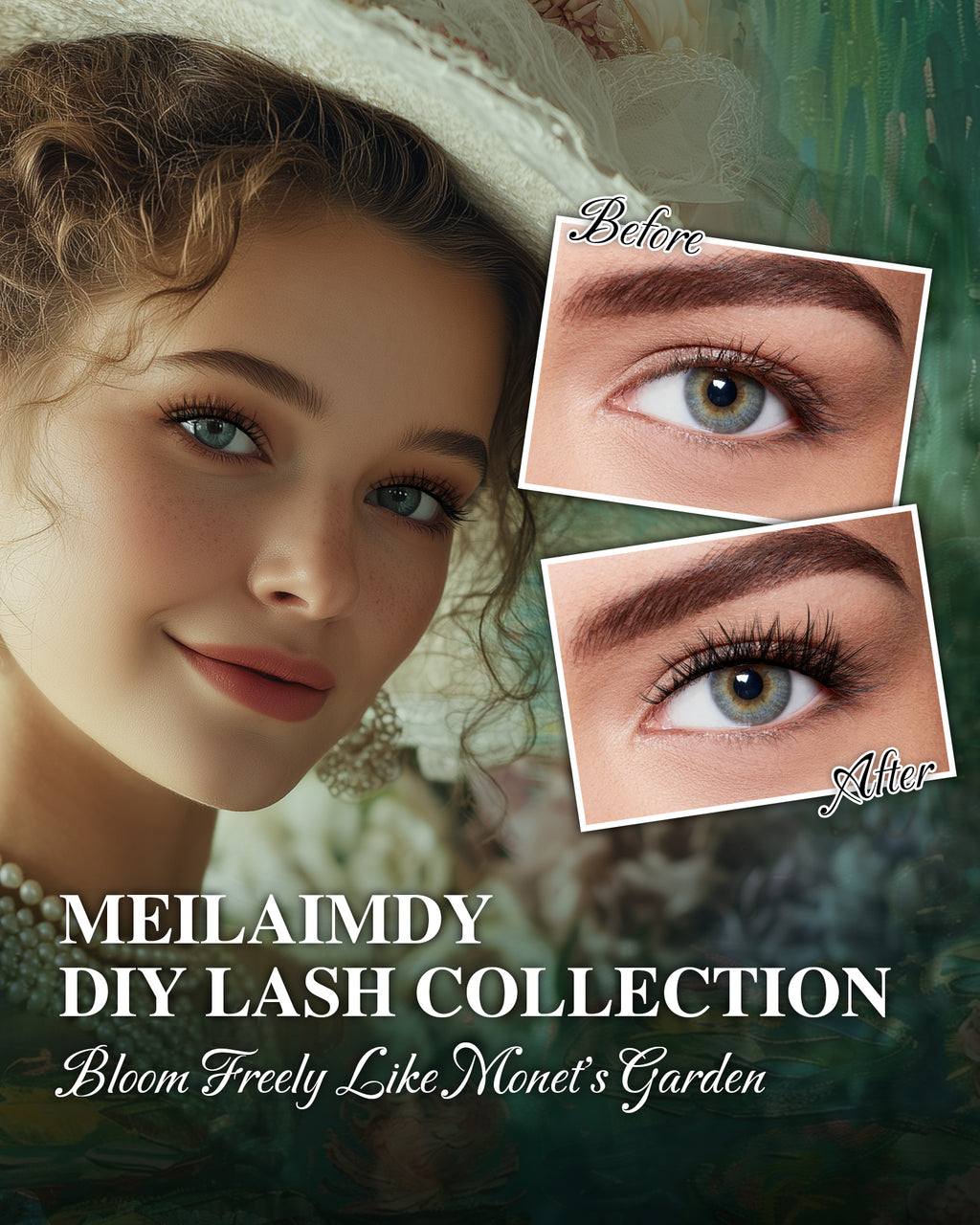 MEILAIMDY DIY Cluster Lashes 0.07mm C Curl (MEDIY004, 140 Clusters 8-16mm Mix Length)