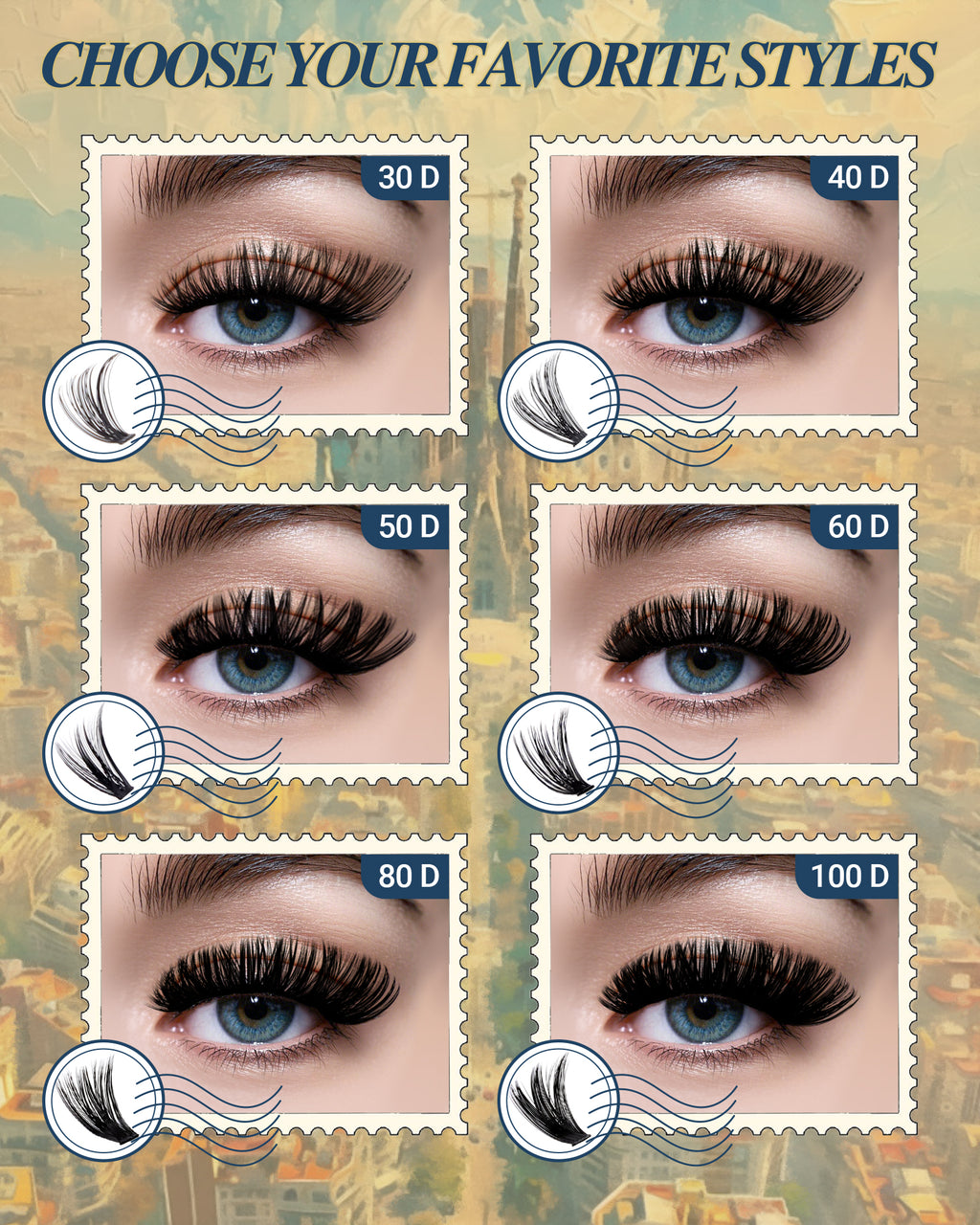 MEILAIMDY 80D 100D DIY Cluster Lashes 0.07mm D Curl 9-15mm Reusable (MEDIY80100D, Black 280 Clusters)